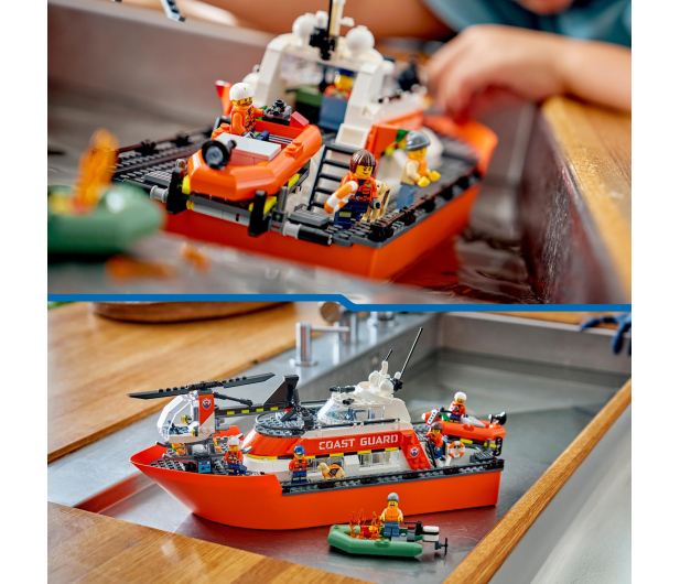 LEGO CITY 60504 Łódź ratunkowa i helikopter straży przybrzeżnej - 1473521 - zdjęcie 17